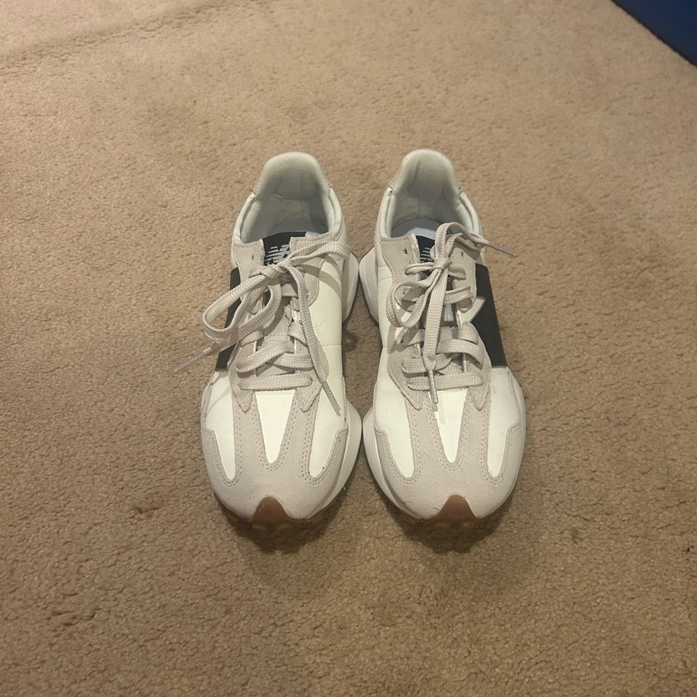 New Balance White and Black Athletic Shoes